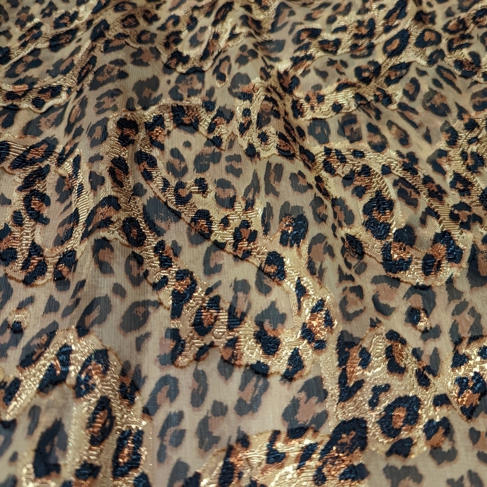 Delicates Vintage Leopard Pattern Robe - Picture 9 of 9